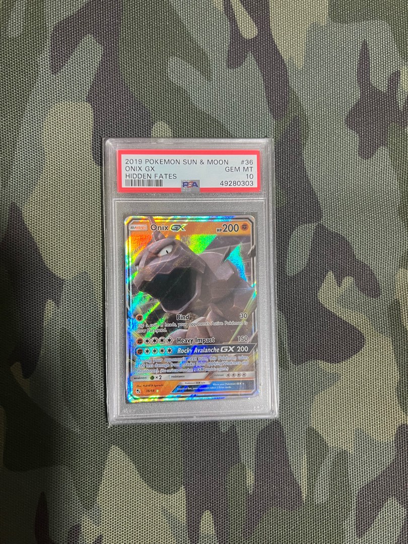 Pokemon Hidden Fates Onix GX #36 