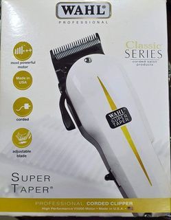 Original WAHL Super Taper Professional Corded Salon Hair Clipper Shaver Cutter Trimmer USA Pencukur / Pemotong Rambut 原装 专业 有线 理发机 修剪机 美国 制造