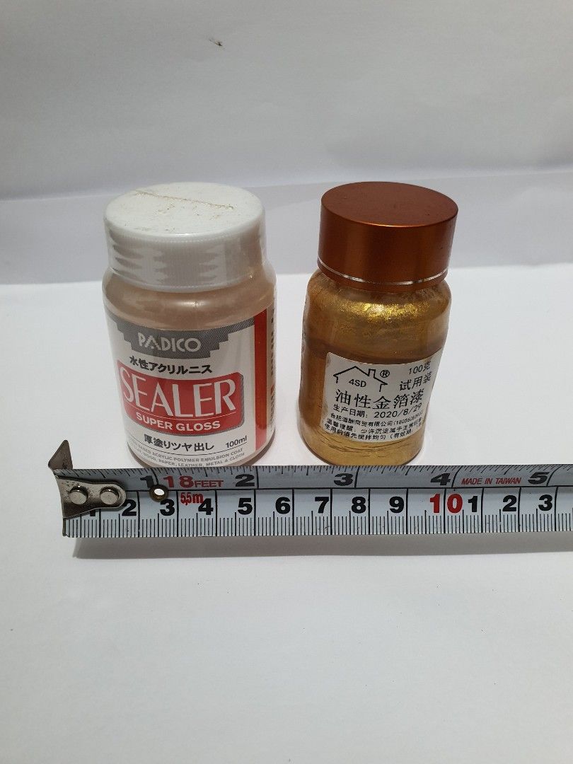 Padico sealer for clay super gloss Gold paint for handi craft cube