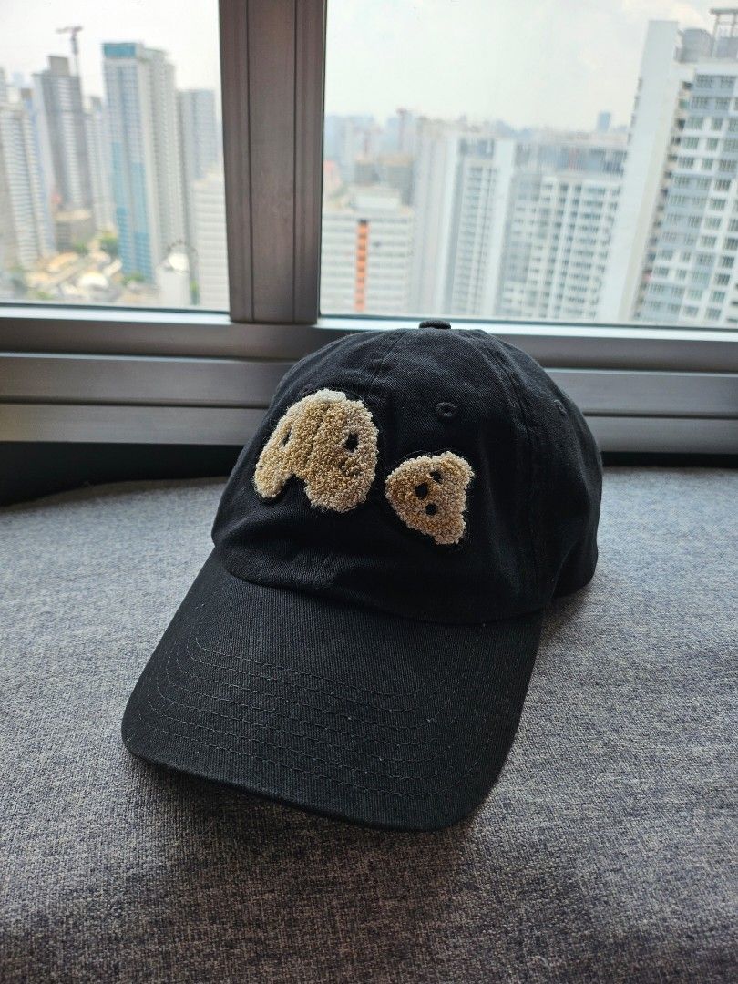 BEAR CAP in black - Palm Angels® Official