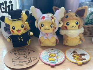 Pokemon Ditto Transform Plush & Mascot keychain set of 6 Eevee Glaceon  Espeon
