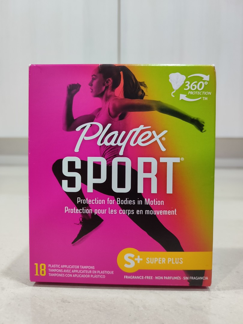 Playtex Sport tampon (super+), Beauty & Personal Care, Sanitary Hygiene on  Carousell