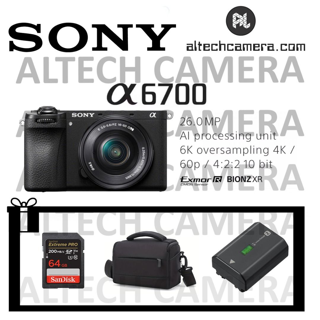 Sony Alpha 6700 APS-C Interchangeable Lens Camera with 16-50mm Lens
