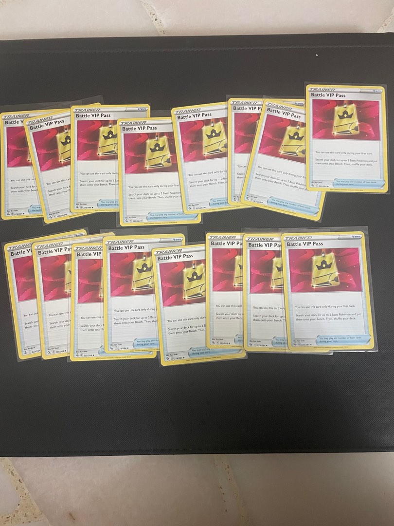 battle vip pass pokemon card (225/264) Poke Gems MTL You can use this card only during your first turn Battle VIP Pass Fusion Arts