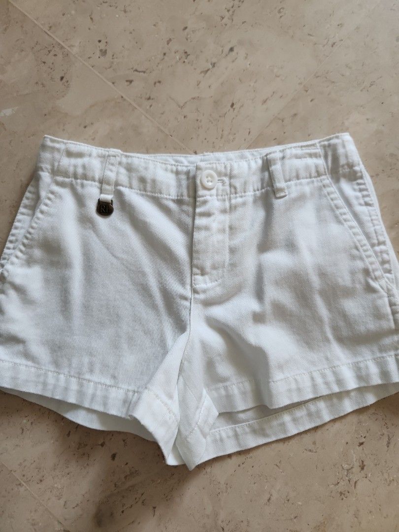 Polo RL white chino shorts kids girls cotton Babies Kids