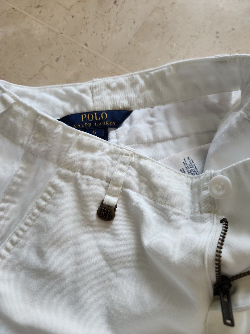 Girls white clearance chino shorts