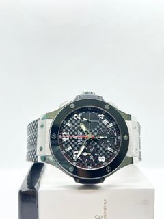 Hublot 301.SB.131.RX Big Bang Custom Diamond Watch Black Carbon Dial on Rubber Strap