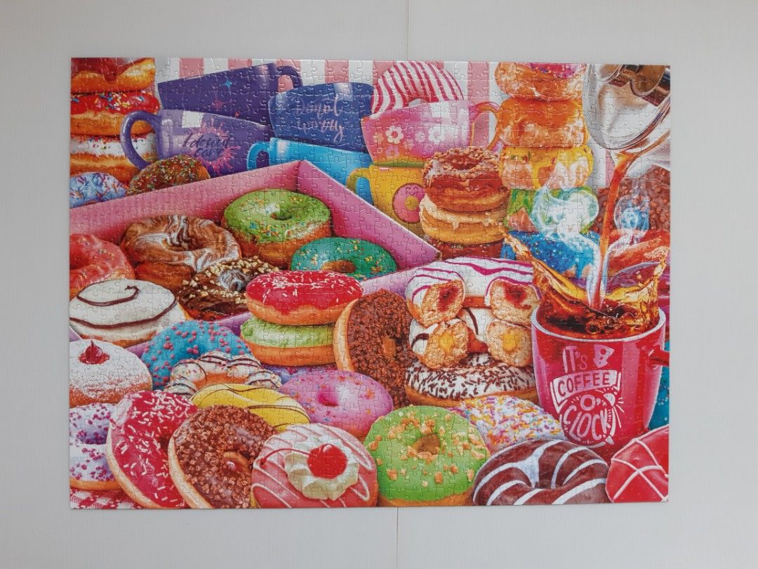 新品Buffalo Games - Donut Worry， Be Happy! - 1000 Piece Jigsaw