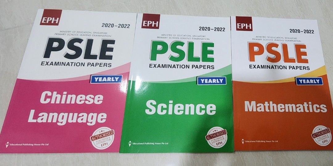 PSLE past papers 2020 to 2022 for Math, Sc and Chinese Brand New ...