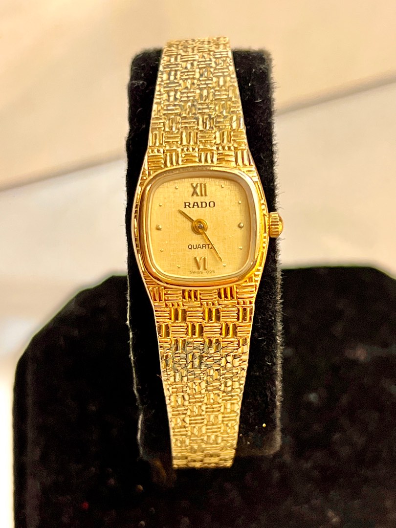 RADO Vintage Gold (gp) Ladies watch, Women's Fashion, Watches ...