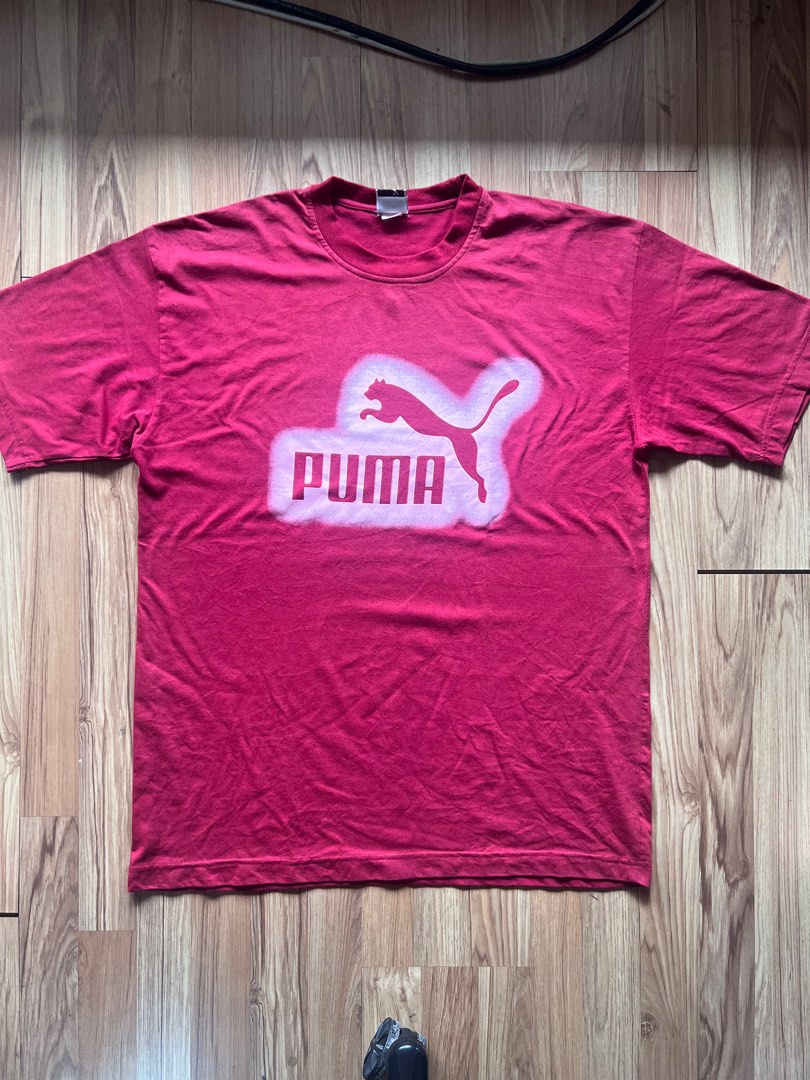 Red Puma vintage shirt, Men's Fashion, Tops & Sets, Tshirts & Polo ...