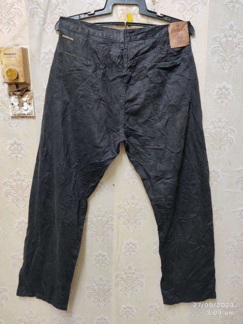 REPLAY JEANS SUPERBLACK REGULAR FIT ITALIA, Men's Fashion, Bottoms, Jeans  on Carousell