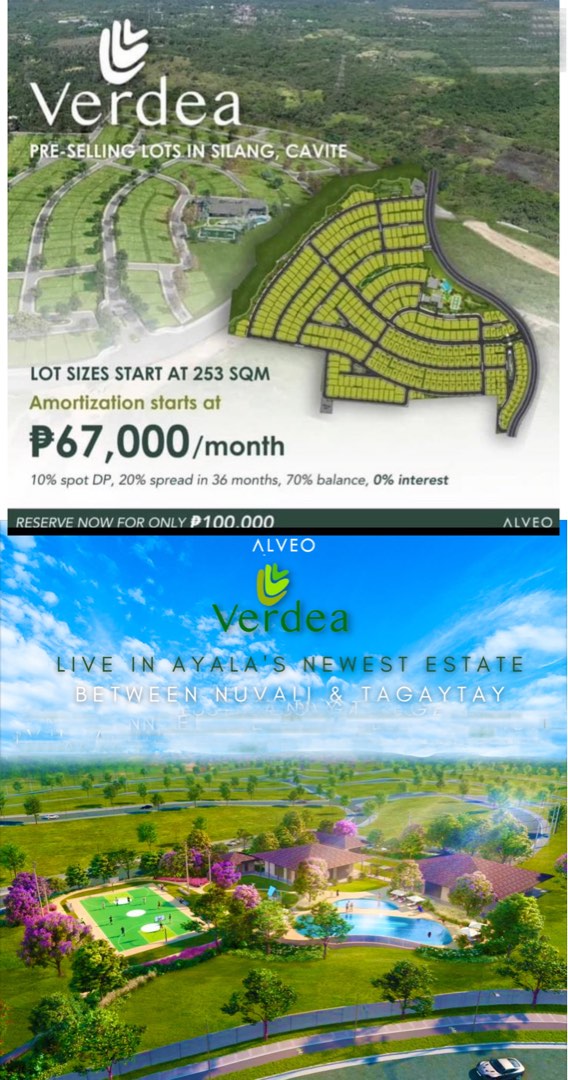 Residential Lot For Sale in Silang Tagaytay Hillside Ridge South Forbes