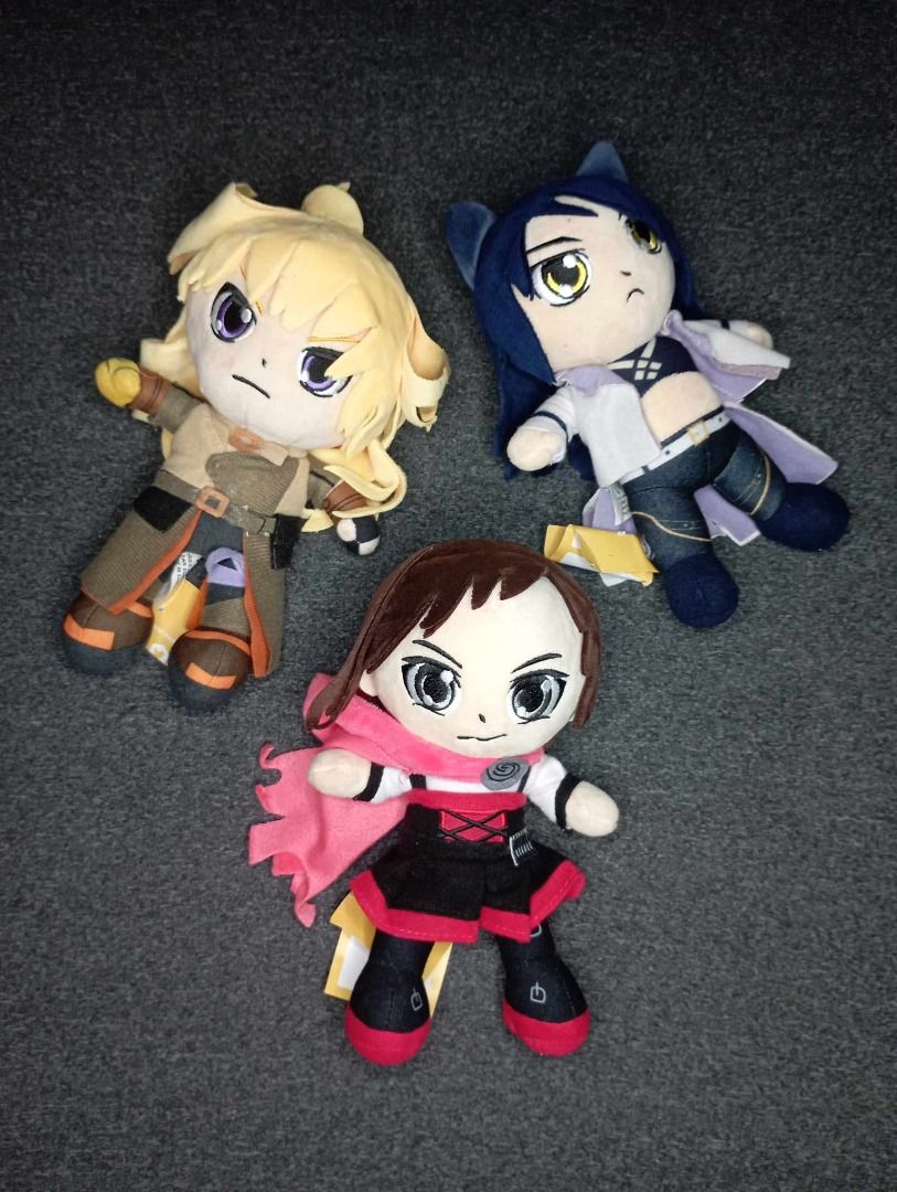 RWBY Set 8 Inch Ruby Rose Yang Xiao Long Blake Belladonna Anime