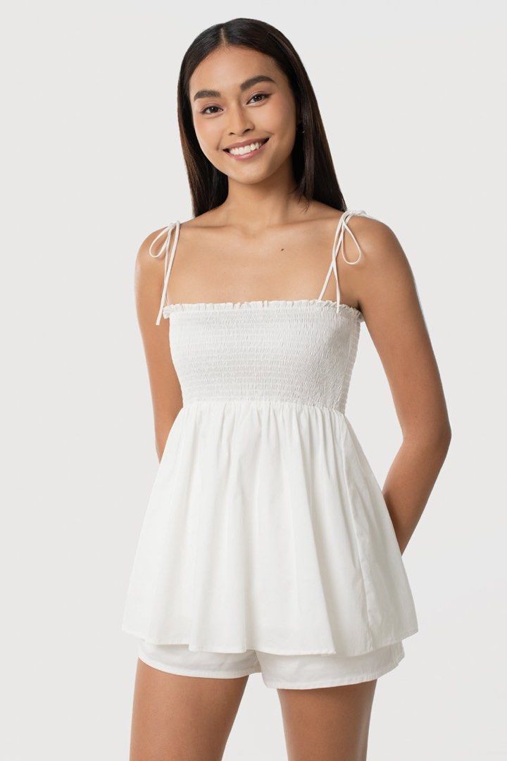 JOVIELLE TIERED BABYDOLL TOP #MADEBYLOVET (WHITE)