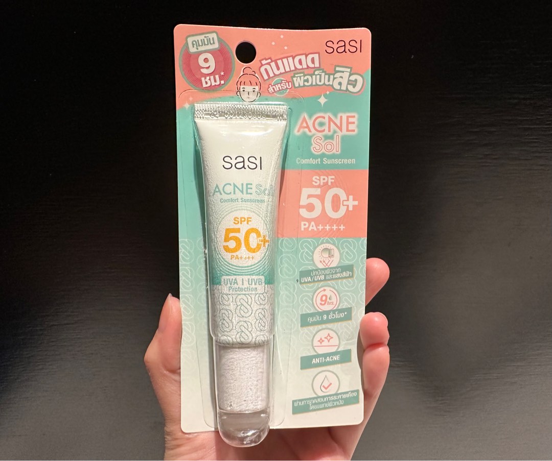 Sasi Acne Sol Comfort Sunscreen SPF 50+ PA++++ 15g, 美容＆化妝品, 健康及美容 - 皮膚 ...