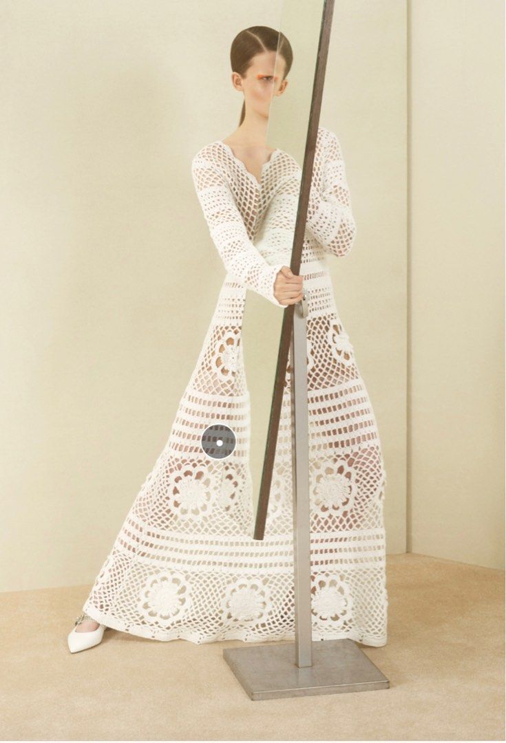 Self portrait shop crochet midi dress