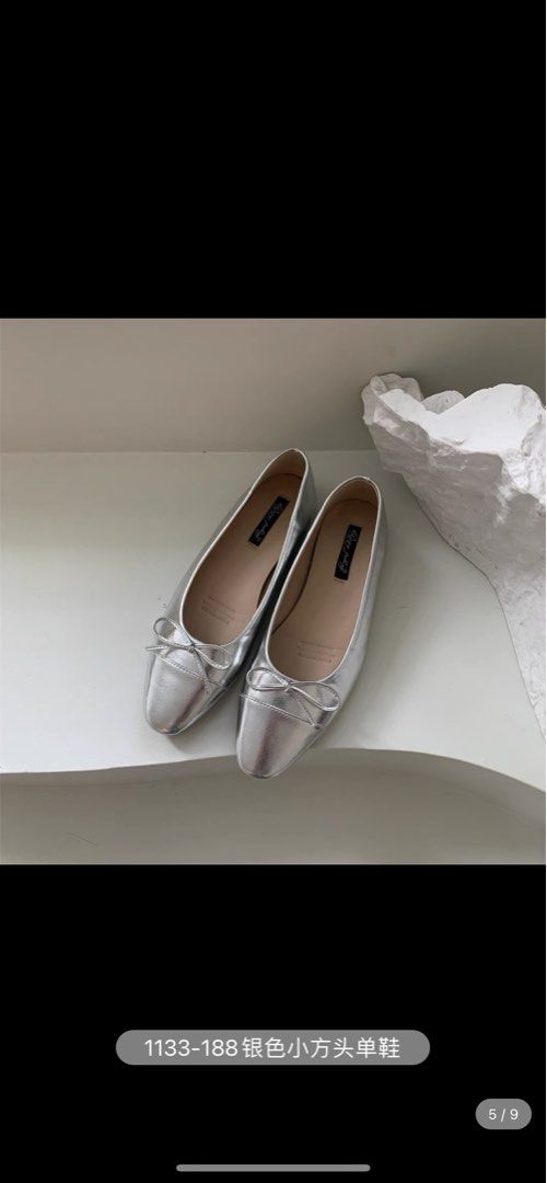 Next silver ballet pumps 2025