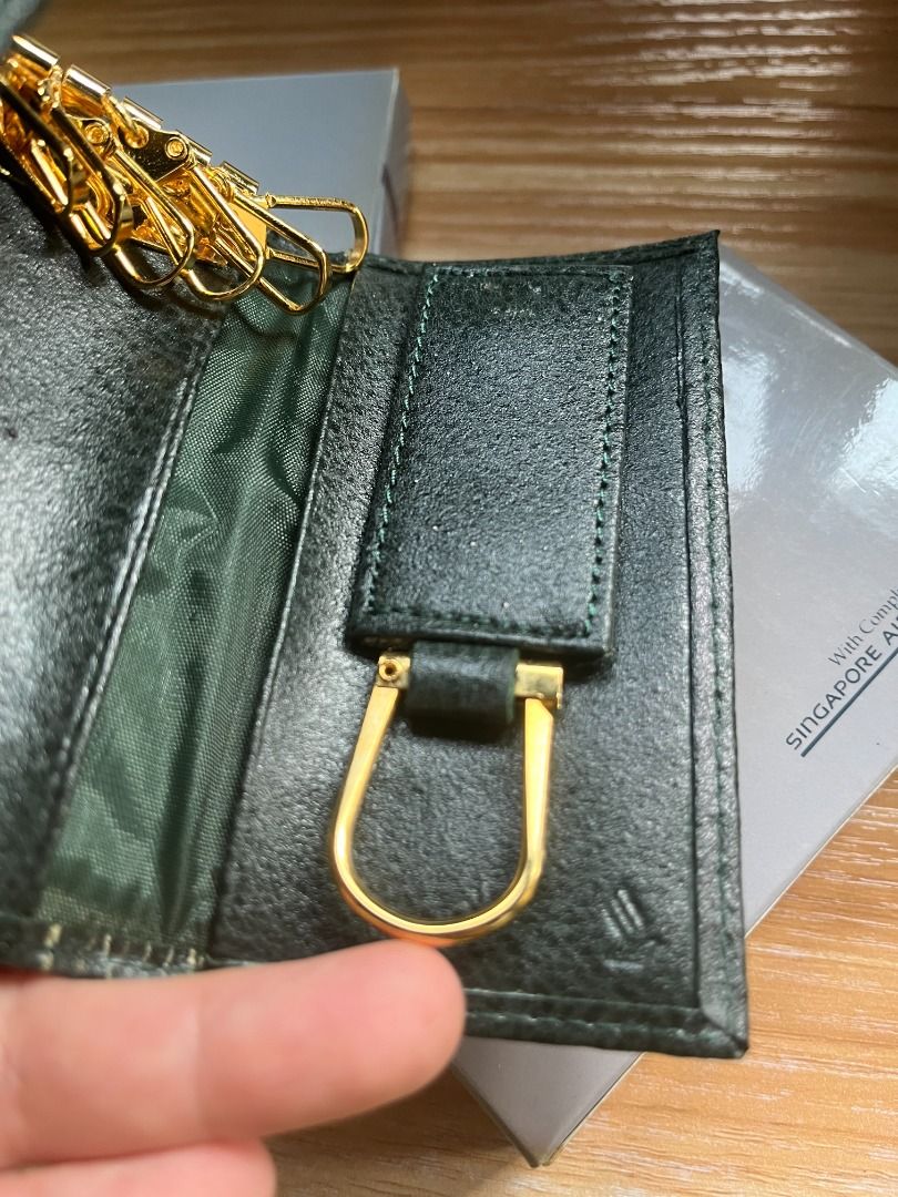 Singapore Airlines Kenzo Carven cobranded leather key and card holder