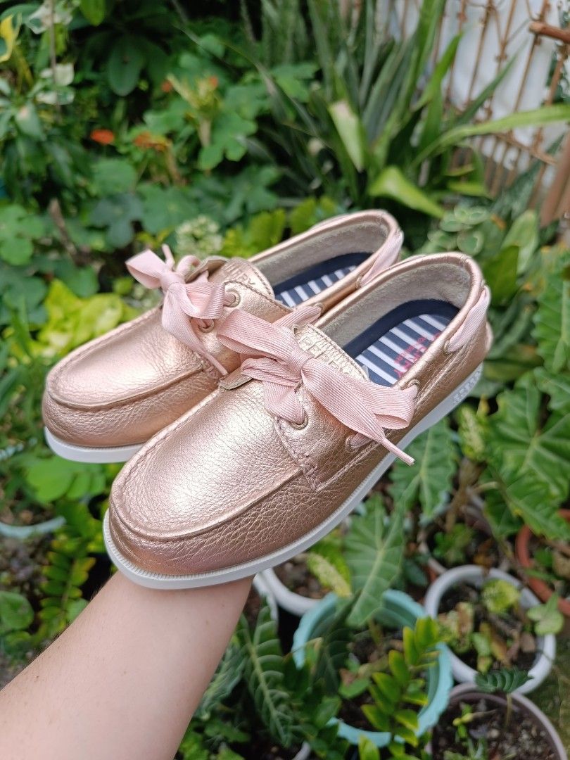 Sperry Rose Gold Ribbon Women s 5.0 5.5 Women s Fashion Footwear
