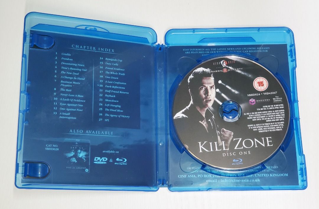 Kill Zone Blu-ray (殺破狼, SPL: Kill Zone, Saat po long