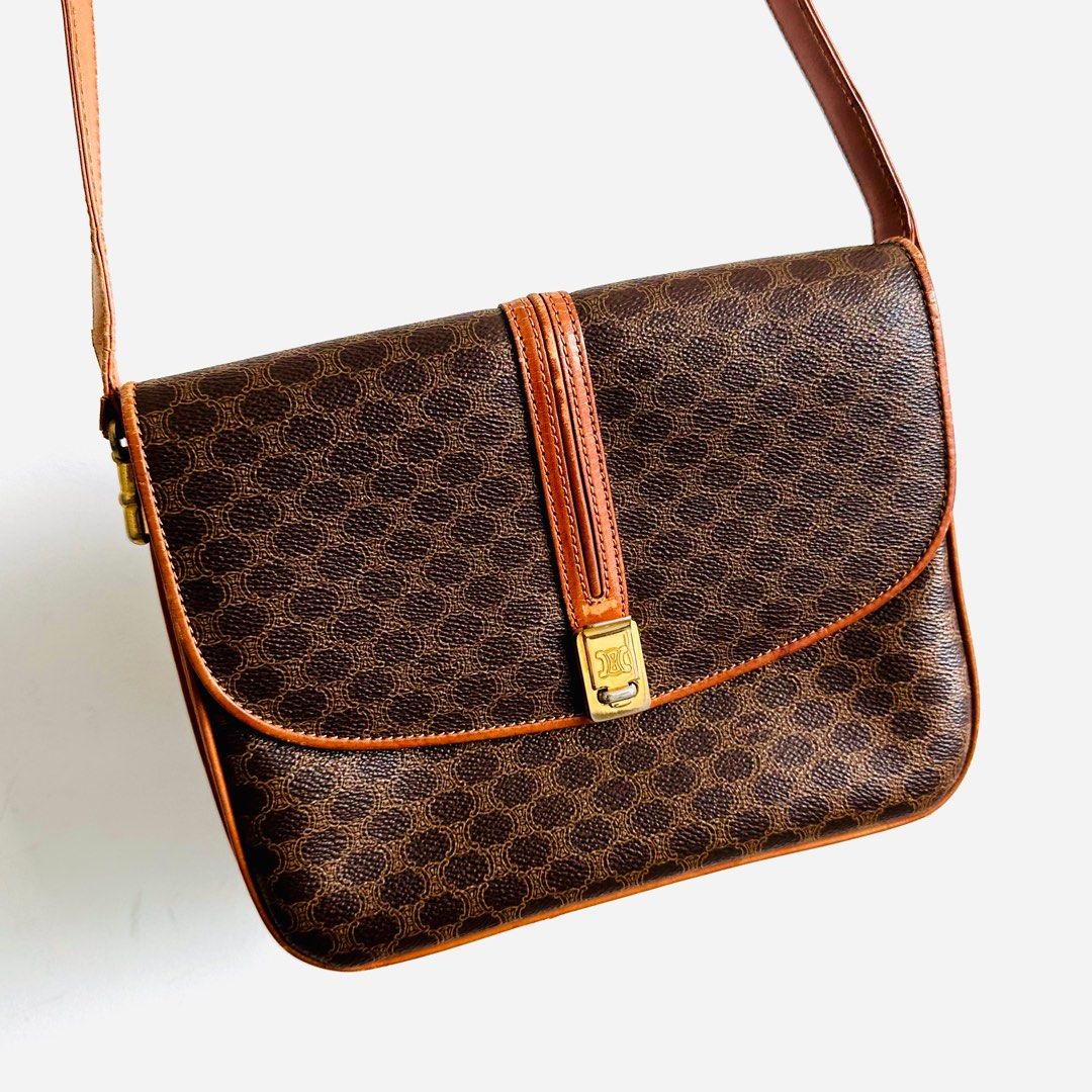 Vintage Celine Macadam Boston bag, Luxury, Bags & Wallets on Carousell