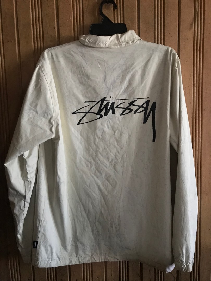 Stussy big logo jacket, Men's Fashion, Activewear on Carousell