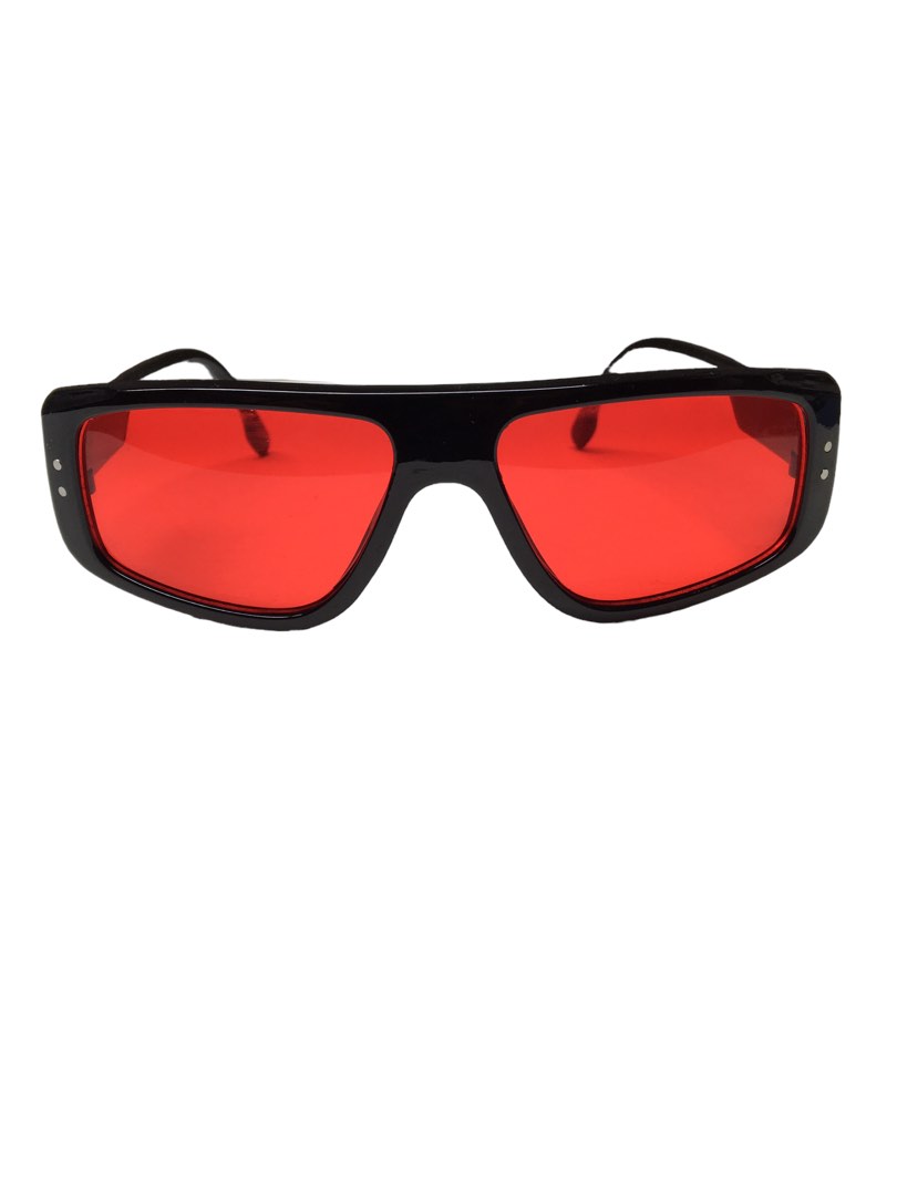 Style sunglasses red lens, Men's Fashion, Watches & Accessories
