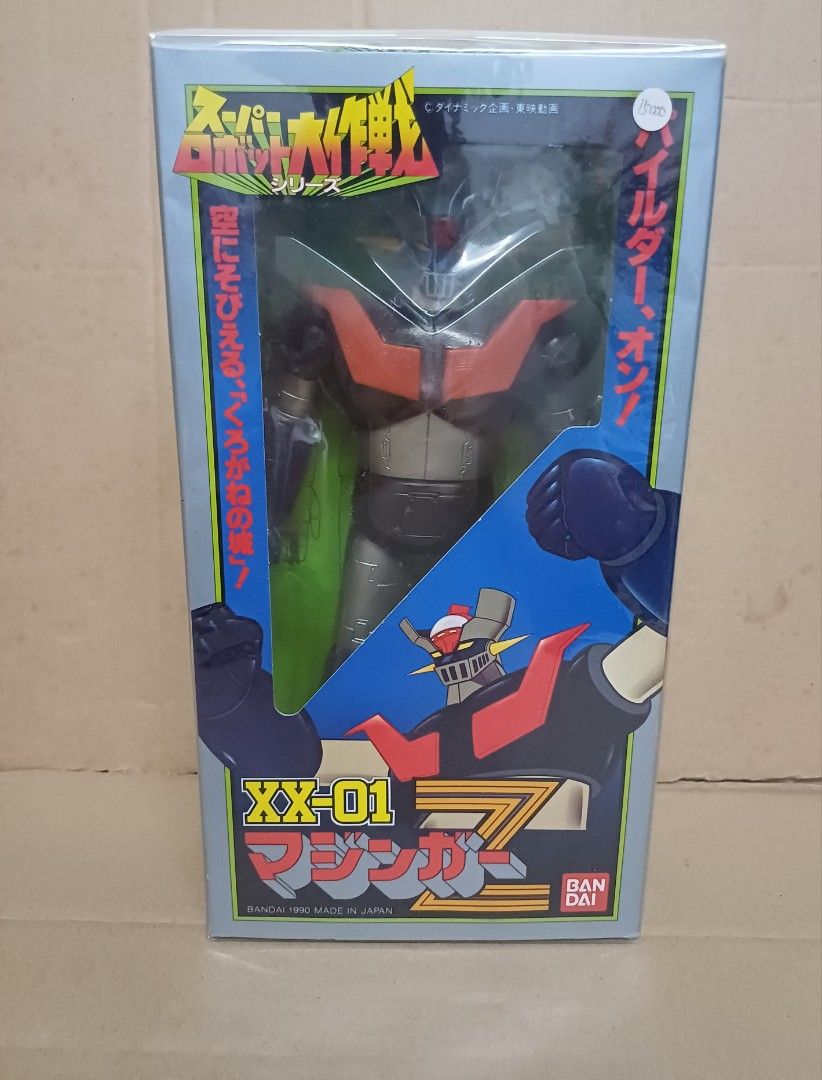 SUPER ROBOT WARS taisen XX-01 Great Mazinger Z Tetsujin 28 XX-08 Bandai Made in Japan Figure (Category: Toy Figures) located in Singapore. Submitted by kittyleekityin (Listing ID 1259546169, Image 2). Description: Brand New in Box Made in Japan Individual @ $235 each XX-01 Mazinger Z 21cm (H) XX-08 Tetsujin 28 20cm (H).