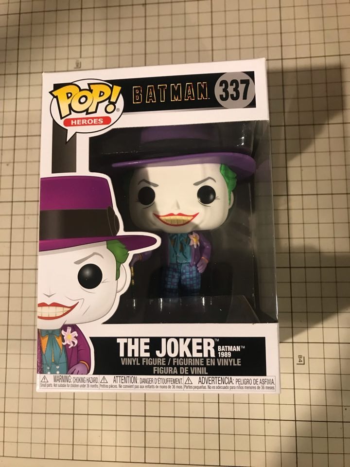Batman 1989 The Joker With Hat Funko Pop #337 Heroes Vinyl Figure Brand New