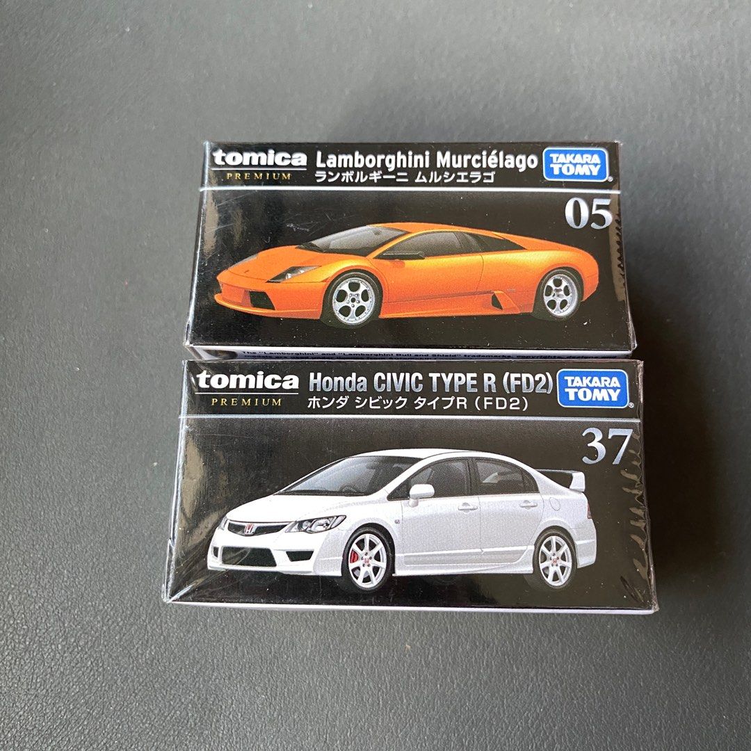 tomica premium honda civic type r fd2 lamborghini murcielago orange ...