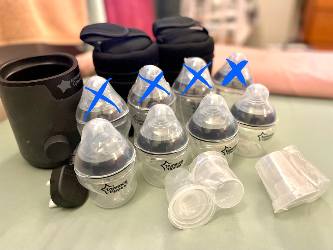 Tommy Tippee Bottles + Warmer, Babies & Kids, Nursing & Feeding