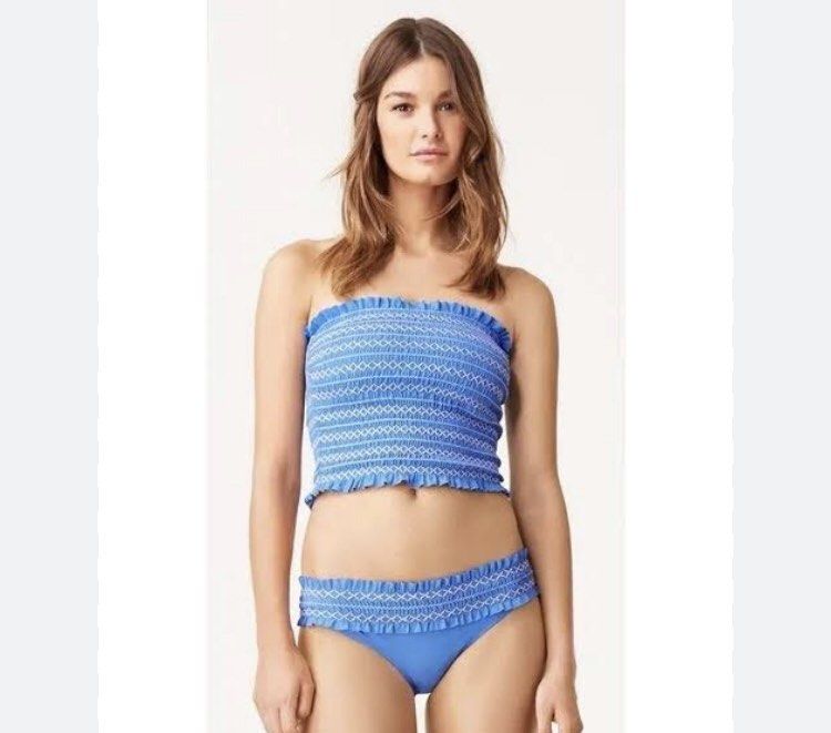Tory Burch Costa Smocked Tubetop