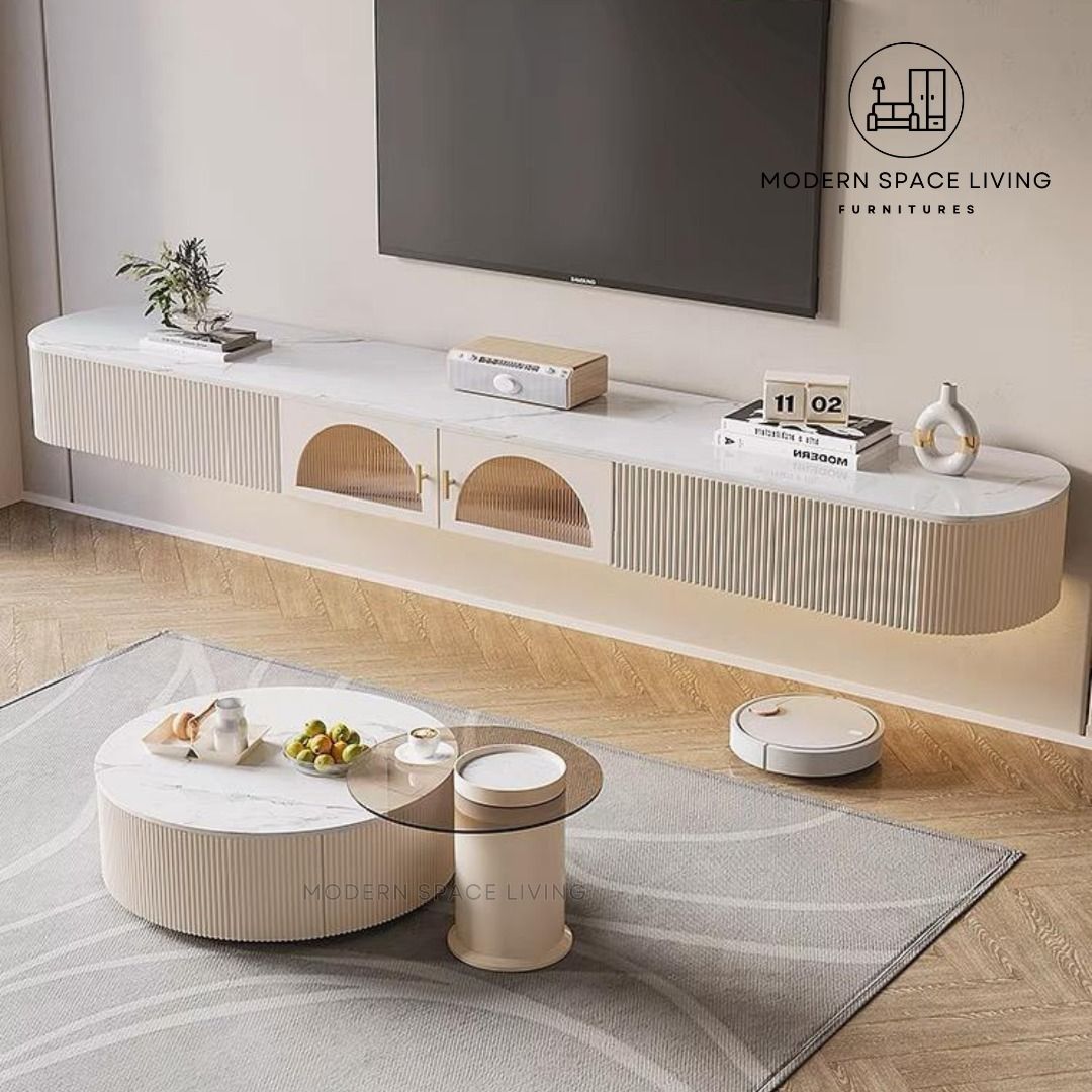 TRINITY Modern Floating TV Console / TVC214, Furniture & Home Living ...