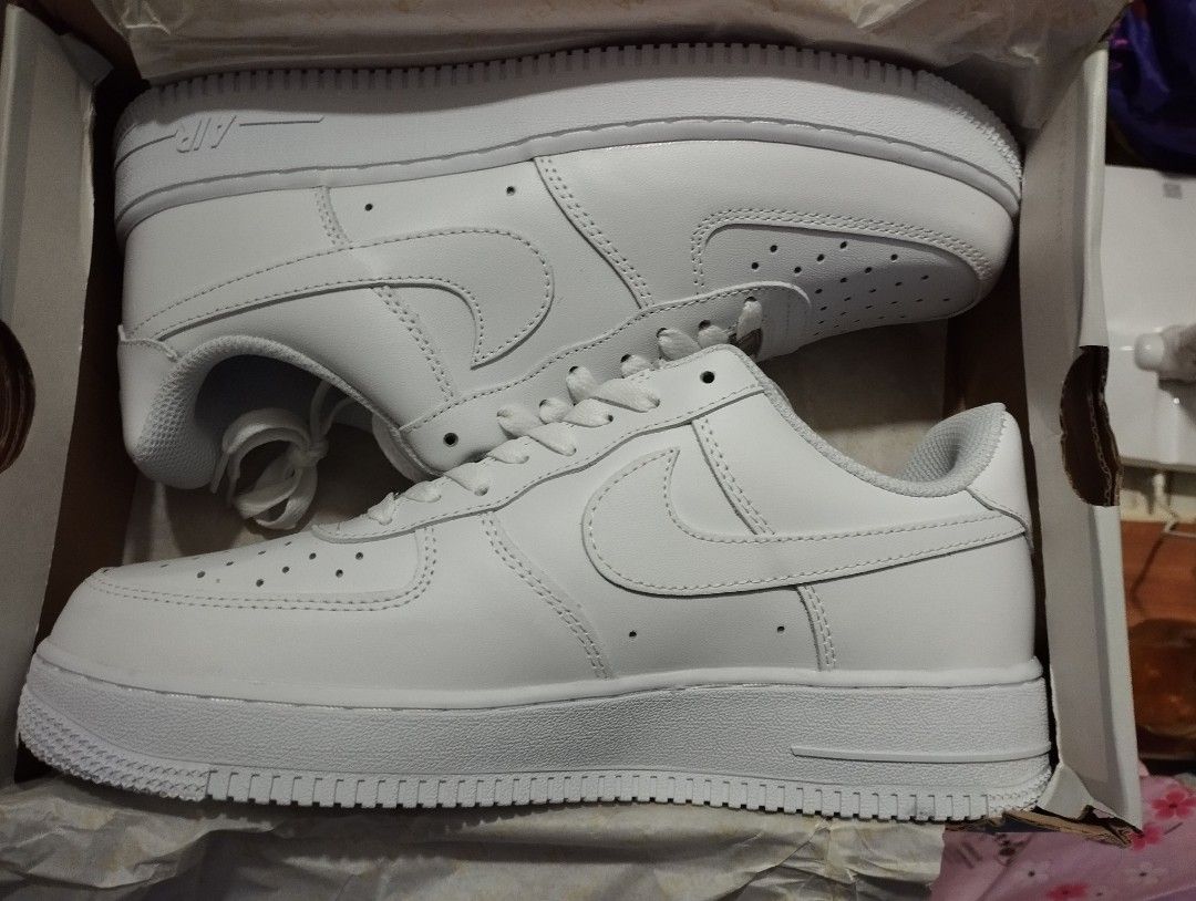 White af1 on sale size 5