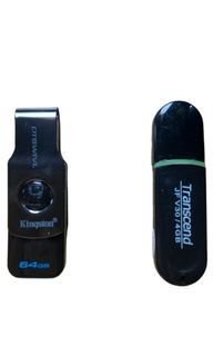 USB Flashdrive Kingston 64 GB / Transcend 4 GB