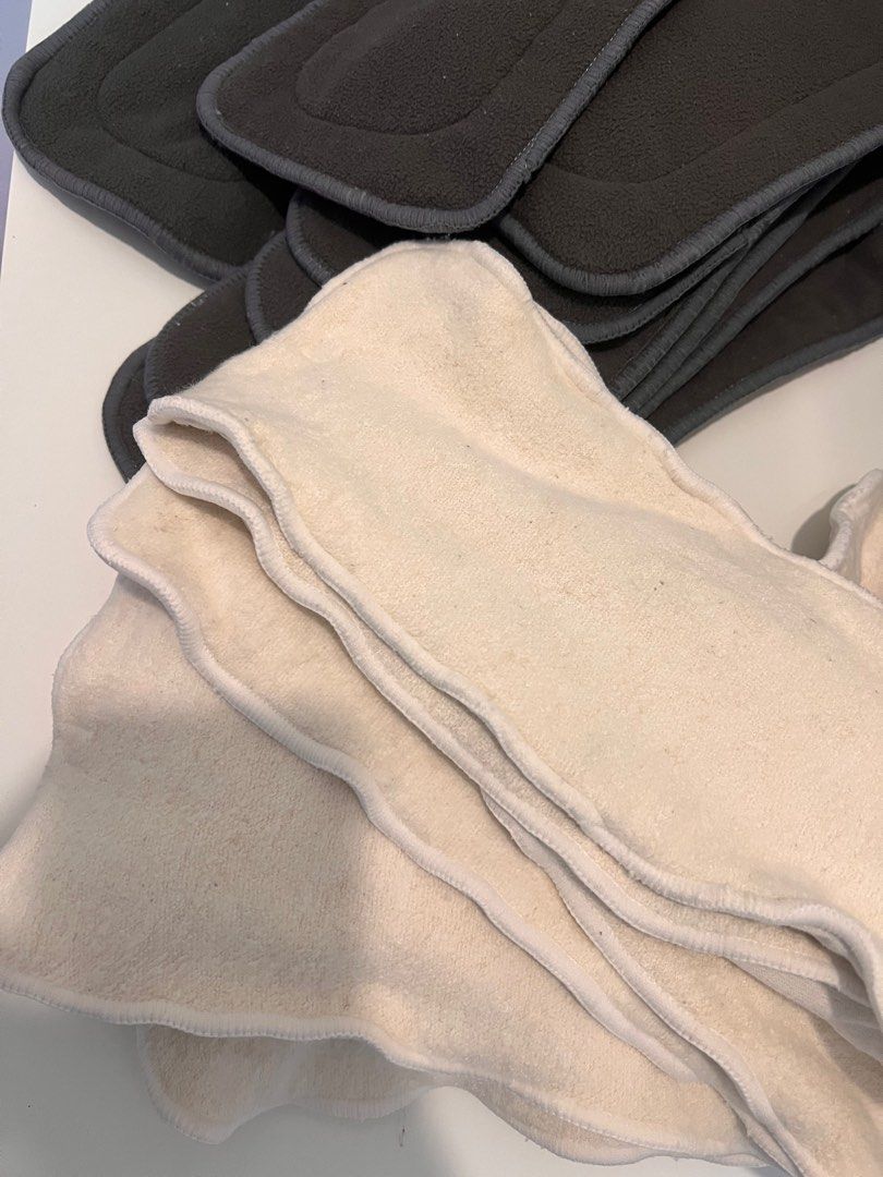 Used Cloth diaper VGUC (Category: Diapers & Baby Wipes) located in Taytay. Submitted by delutterproject (Listing ID 1259455786, Image 3). Description: 12 pcs cloth diapers 19pcs inserts -Shipping thru lalamove sf c/o buyer -Antipolo/Taytay meet up.
