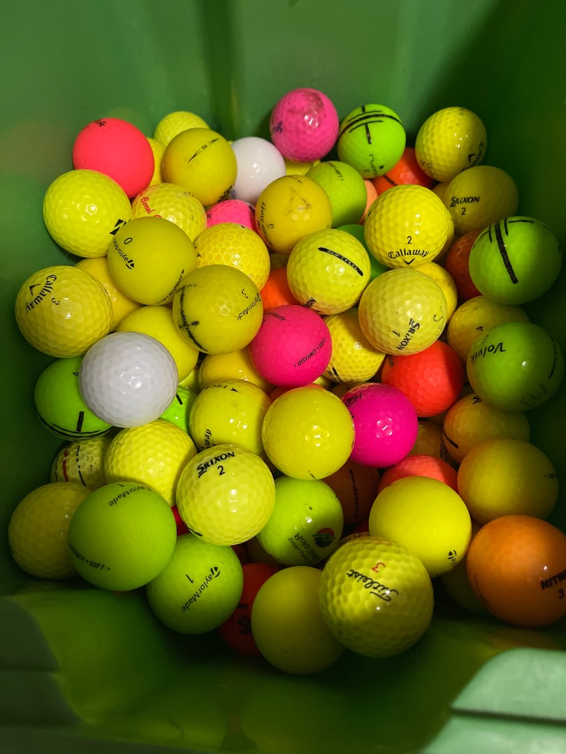 Used golf balls colorful, Sports Equipment, Sports & Games, Golf on
