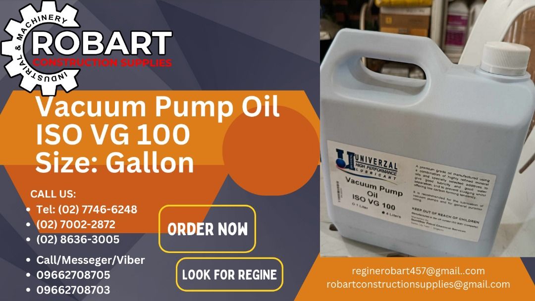 Vacuum Pump Oil ISO VG 100 Size: Gallon\ \, Commercial & Industrial