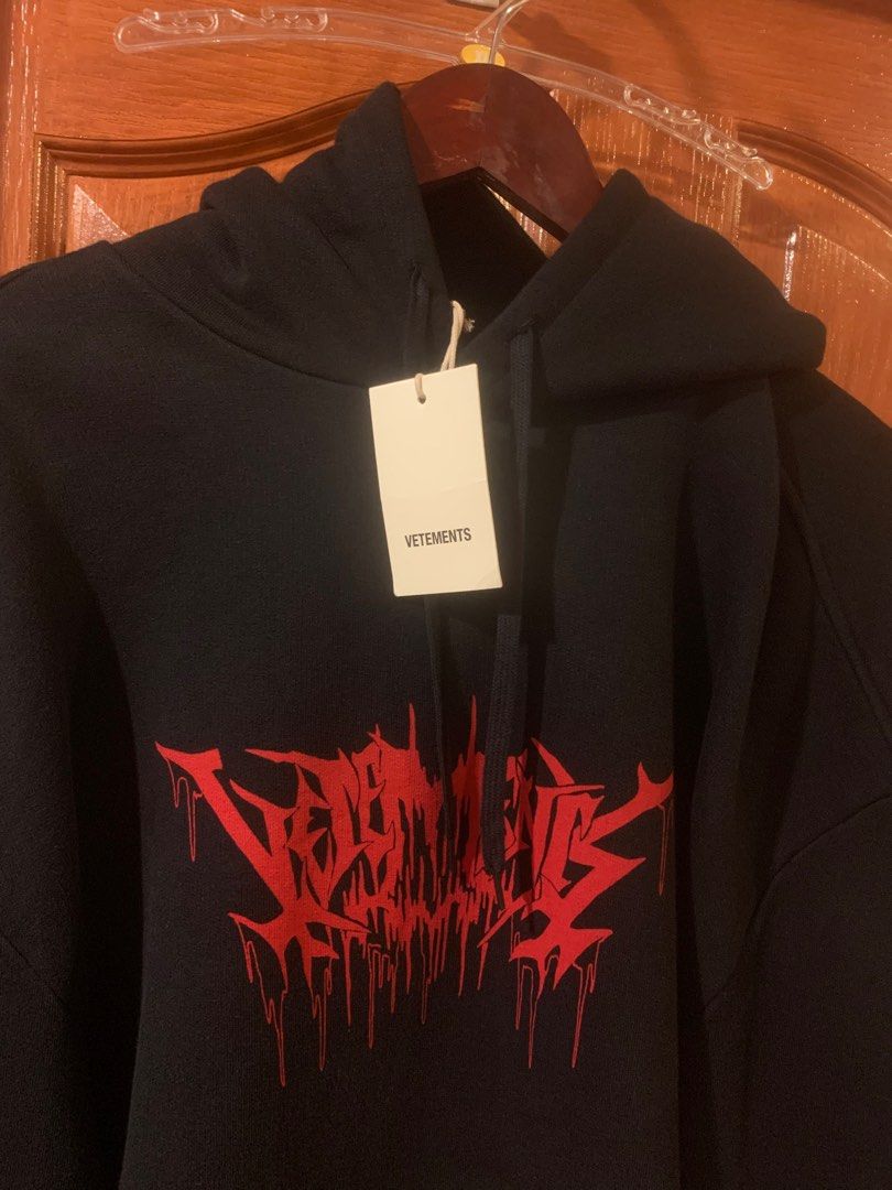 Vetements FW18 metal tour city hoodie Men s Fashion Coats