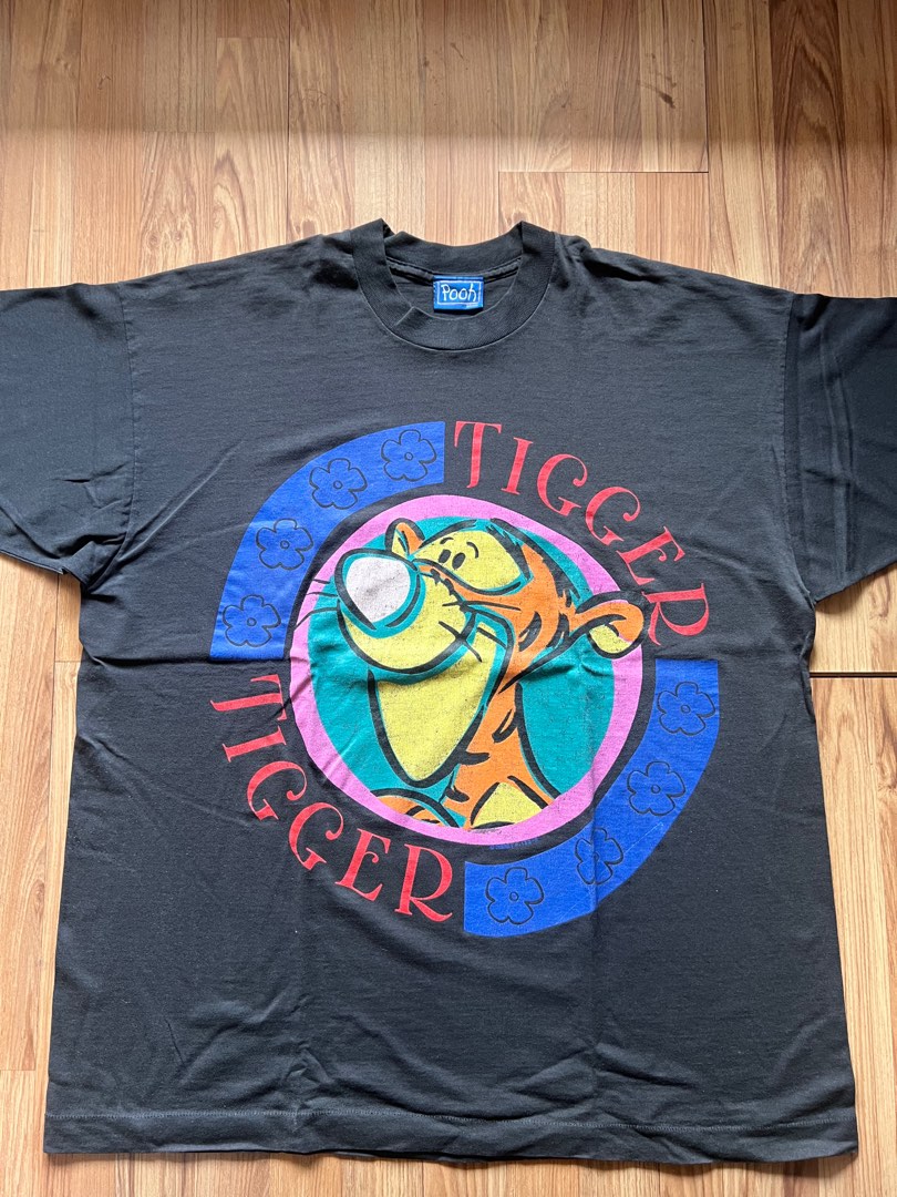 Vintage Tiger Shirt : Vintage Tiger Shirt Mens Xl 90's Billionbay Polyester Short Sleeve