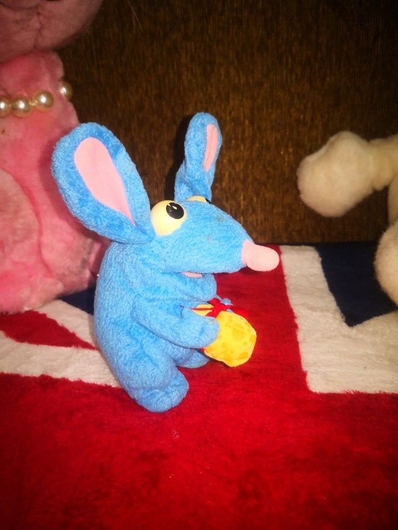 VINTAGE TUTTER MOUSE PLUSH TOY FROM BEAR IN THE BIG BLUE HOUSE