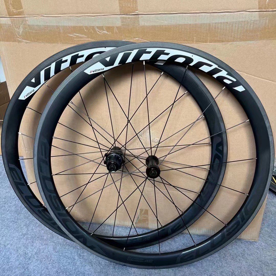Vittoria Elusion 42 Carbon Wheels Rim Brake 700c Road Bike Wheelset Vittoria Elusion 42 Carbon Wheels Rim Brake 700c Road Bike Wheelset
