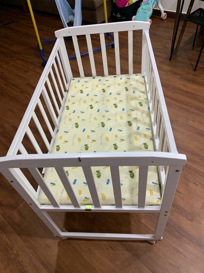 White Baby Cot, Babies & Kids, Baby Nursery & Kids Furniture, Cots