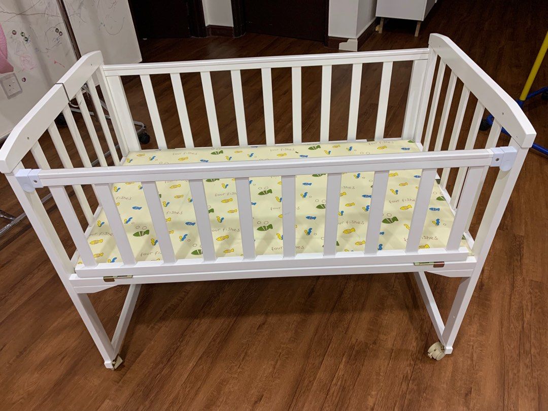 White Baby Cot, Babies & Kids, Baby Nursery & Kids Furniture, Cots