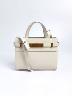 YSL Original Manhattan Leather satchel bag white