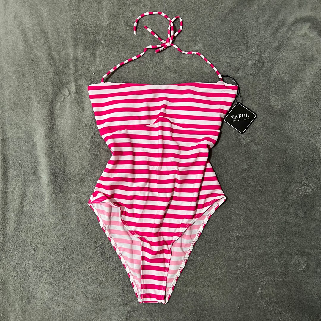 Zaful striped 2025 one piece