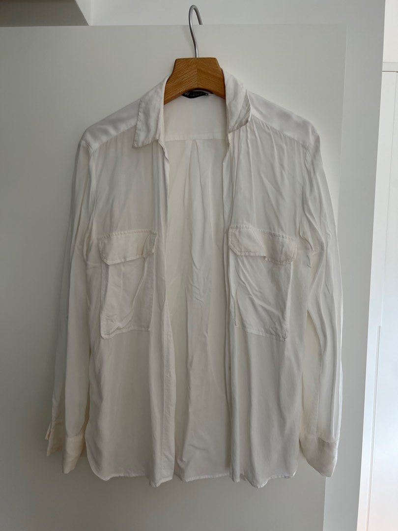 White zara shirt