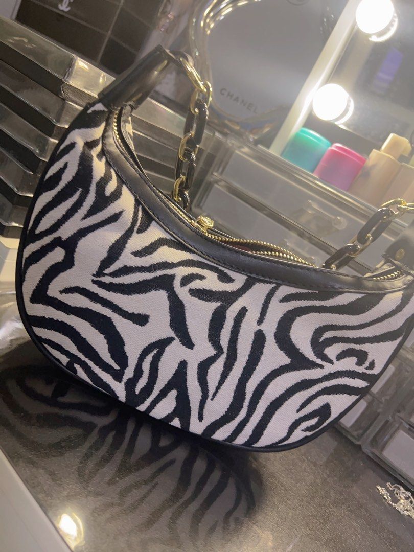 Zara zebra top bag