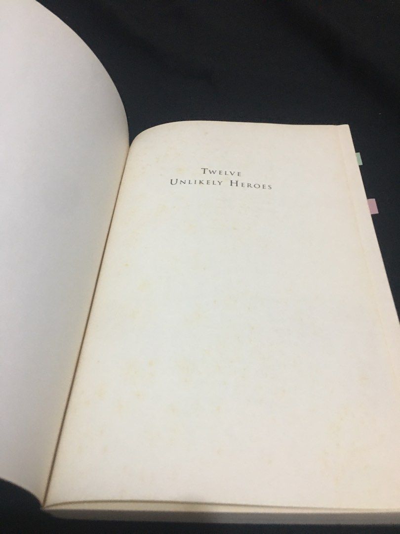 12 Unlikely Heroes by John MacArthur (Category: Storybooks) located in Manila. Submitted by tttapiocaaa (Listing ID 1259696778, Image 2). Description: Softbound. No folds or markings. A few stains because this was stored in my cabinet for a long time but not very noticeable, it actually looked like an old paper design. Rfs: done reading.
